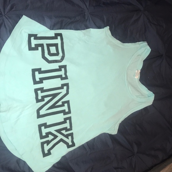 PINK Victoria's Secret Tops - Blue Victoria Secret Tank